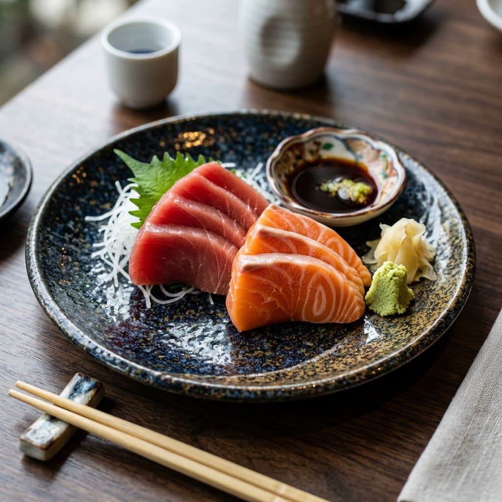 Sashimi fresco del día